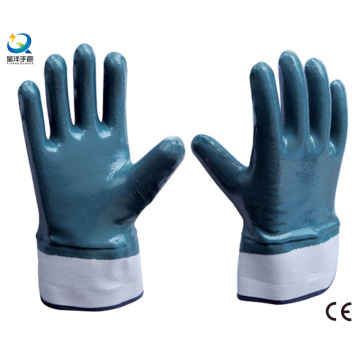 Guantes de nitrilo dos veces sumergido prueba de nitrógeno guantes de trabajo de seguridad (N6001)